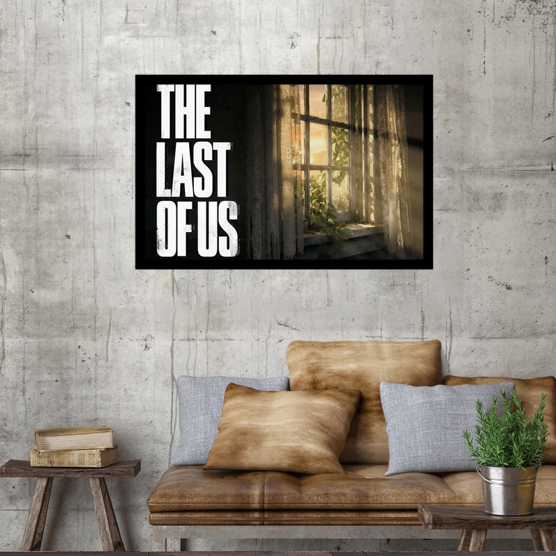 تابلو بکلیت طرح THE LAST OF USمدل DY1161 فریم مشکی