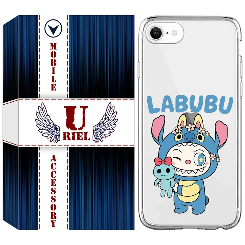 کاور یوریل مدل Clear کد 112 طرح لبوبو Labubu مناسب برای گوشی موبایل اپل iPhone 7 / 8 / SE 2022
