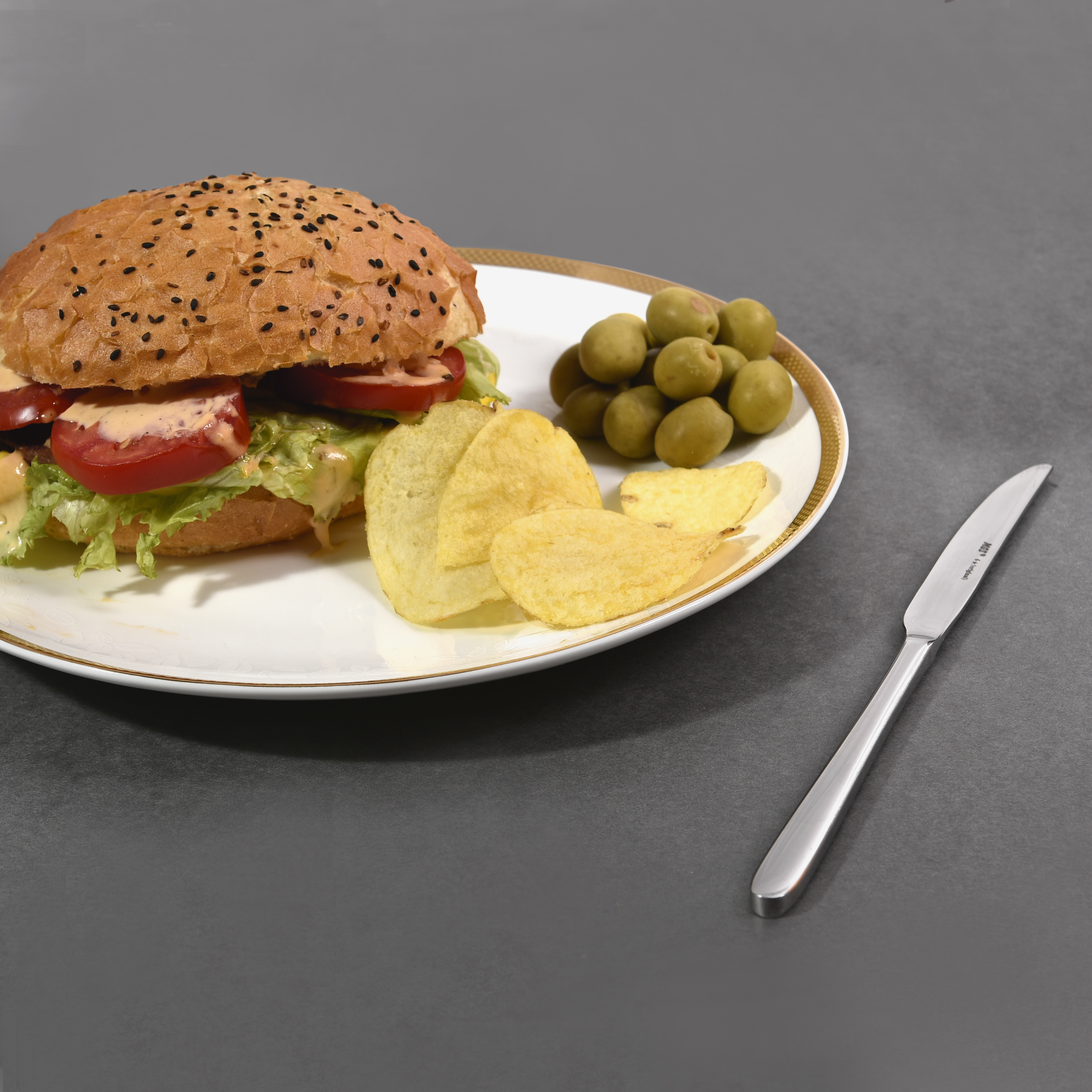 کارد غذاخوری ام جی اس مدل Donau بسته 6 عددی