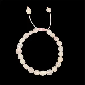 دستبند سنگی مدل رزکوارتز