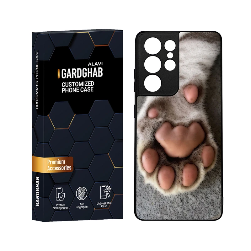 کاور گارد قاب علوی مدل دور ژله ای هنری مناسب برای گوشی موبایل سامسونگ Galaxy S21 Ultra