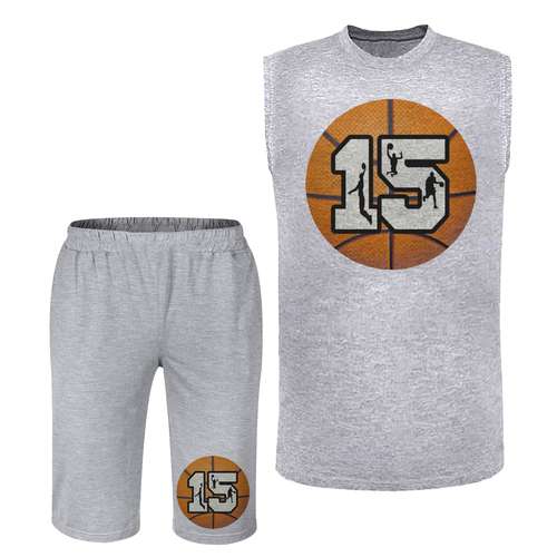 ست تاپ و شلوارک مردانه مدل بسکتبال  کد BA 508 T