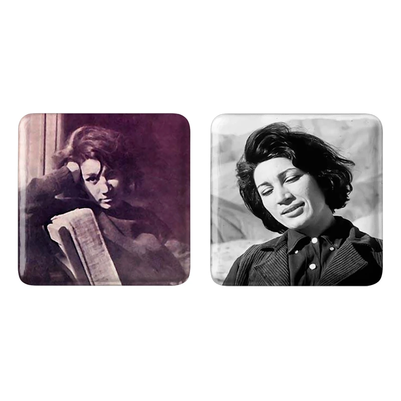 مگنت خندالو مدل فروغ فرخزاد کد 53425343 مجموعه 2 عددی