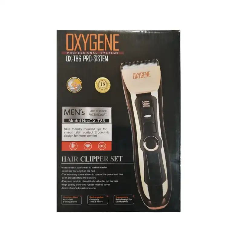 ماشین اصلاح مو بدن و صورت اکسیژن مدل OX-T86