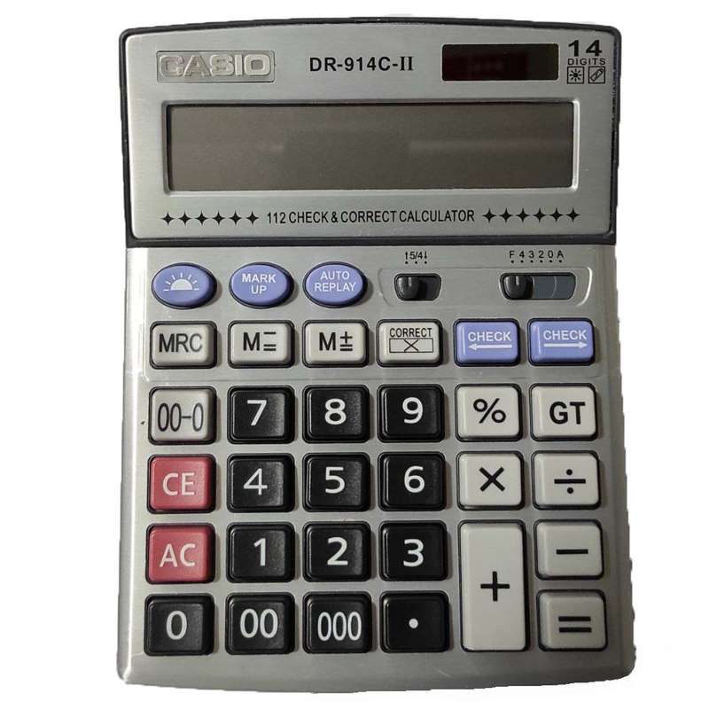 ماشین حساب کاسیو مدل DR-914C-II ماشین حساب کاسیو مدل DR-914C-II