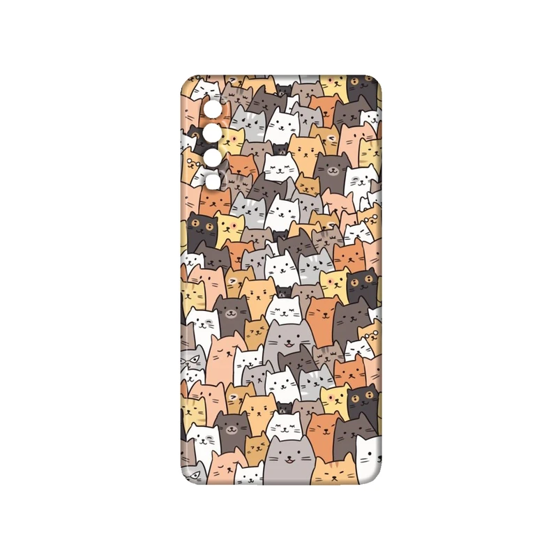 کاور مدل گربه کد 129 مناسب برای گوشی موبایل سامسونگ Galaxy A70 / A70S