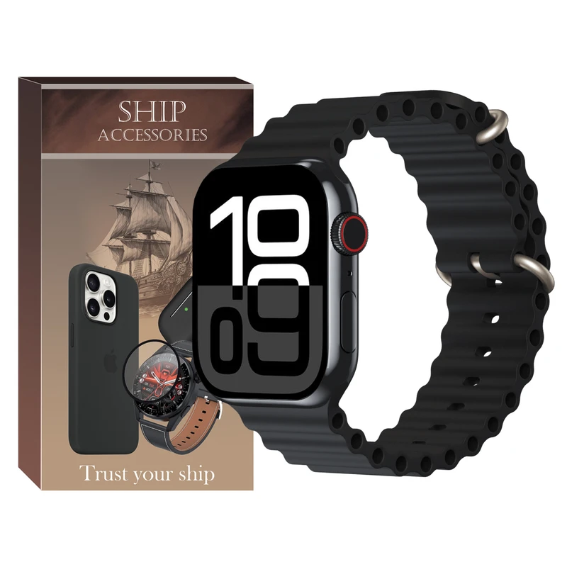بند شیپ مدل Ocean SH مناسب برای اپل واچ سری 10 46 میلی متری
