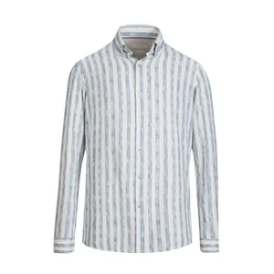 پیراهن آستین بلند یقه برگردان مردانه کروم مدل 2510102 