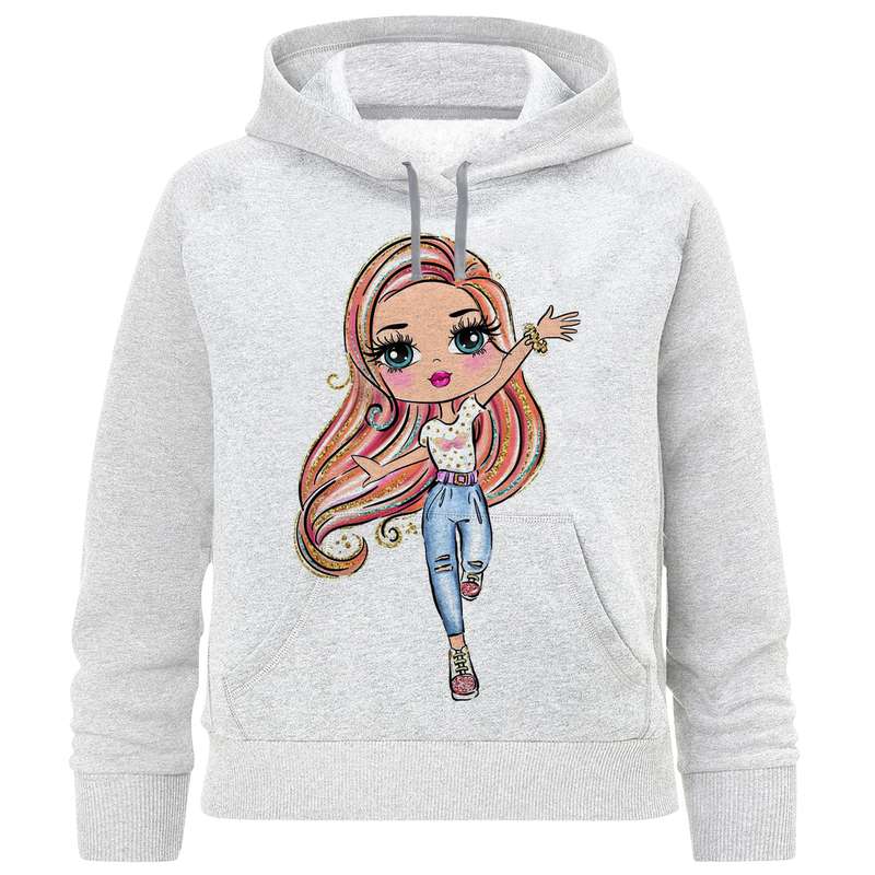 هودی دخترانه مدل دختر مو بلند A241