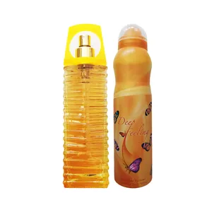 ادو پرفیوم زنانه دیپ فیلینگ مدل orange حجم 100 میلی لیتر به همراه اسپری ضد تعریق زنانه حجم 150 میلی لیتر