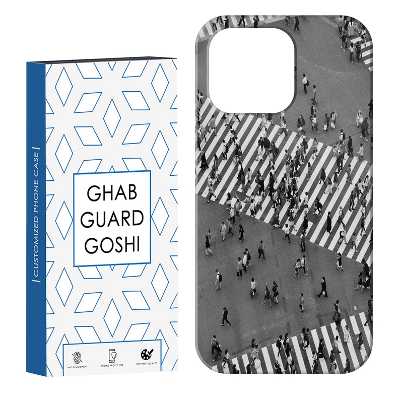کاور قاب گارد گوشی طرح خیابون شلوغ کد Dimo-733 مناسب برای گوشی موبایل اپل  IPHONE 13 PRO   