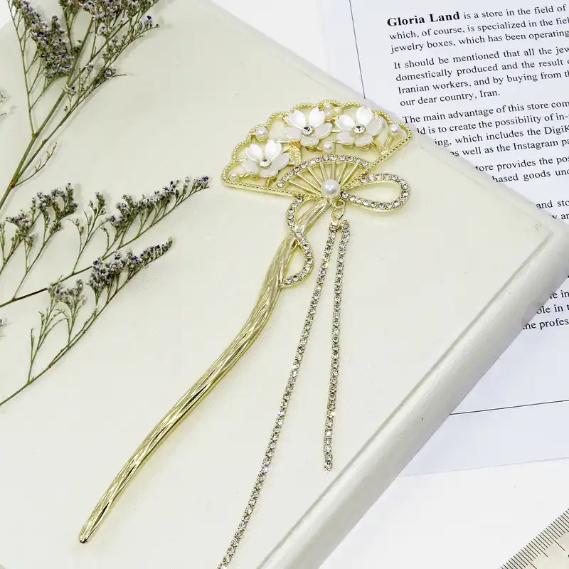 گیره مو زنانه مدل کانزاشی کد G_Lnd_1380