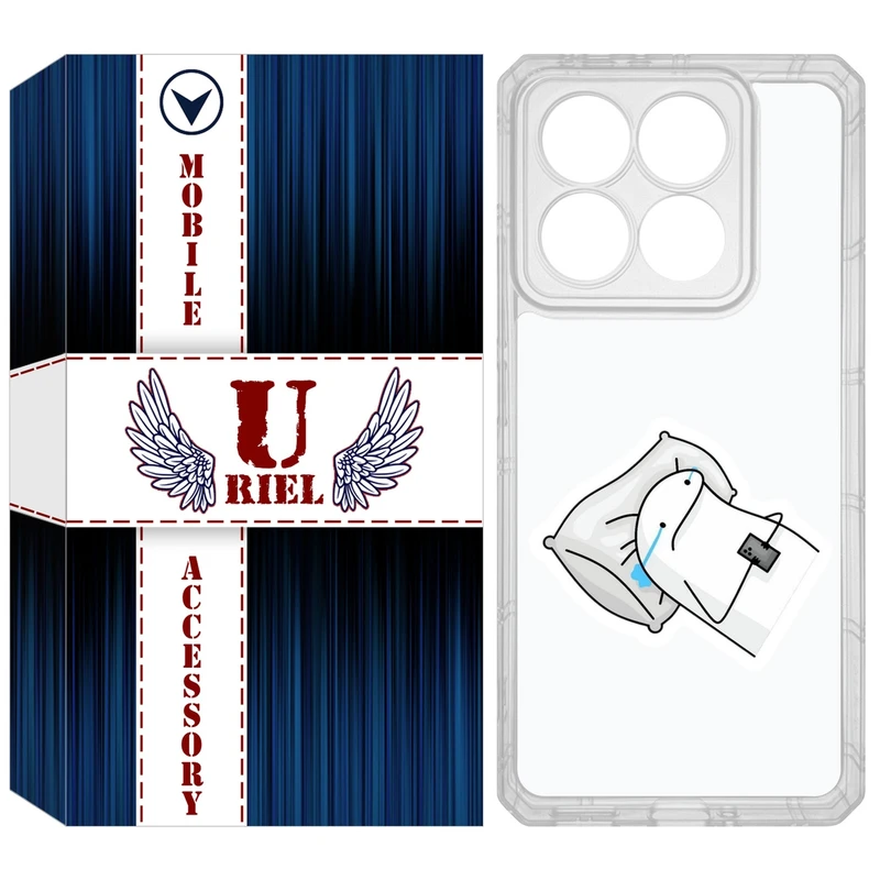 کاور یوریل مدل Clear کد 81 طرح غمگین مناسب برای گوشی موبایل شیائومی 14T / 14T Pro