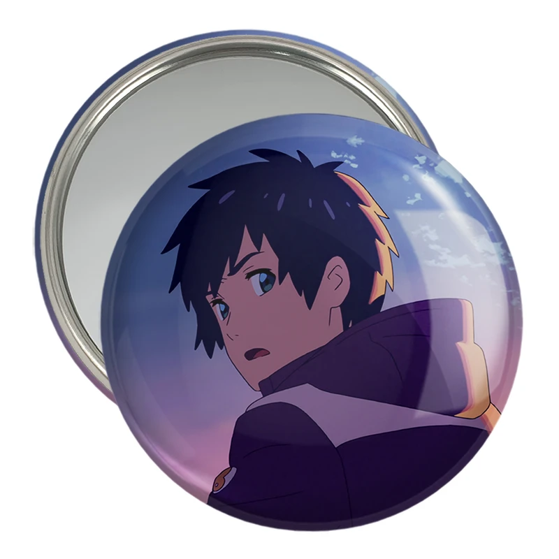 آینه جیبی خندالو مدل تاکی تاچیبانا انیمه یورنیم Your Name  کد 16277