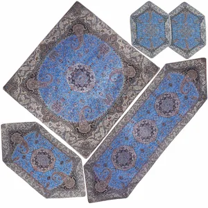 ست 5 تکه رومیزی ترمه مدل شیوا کد BUS66