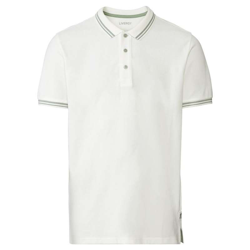 پولوشرت آستین کوتاه مردانه لیورجی مدل برگ کد Wed2022 رنگ شیری