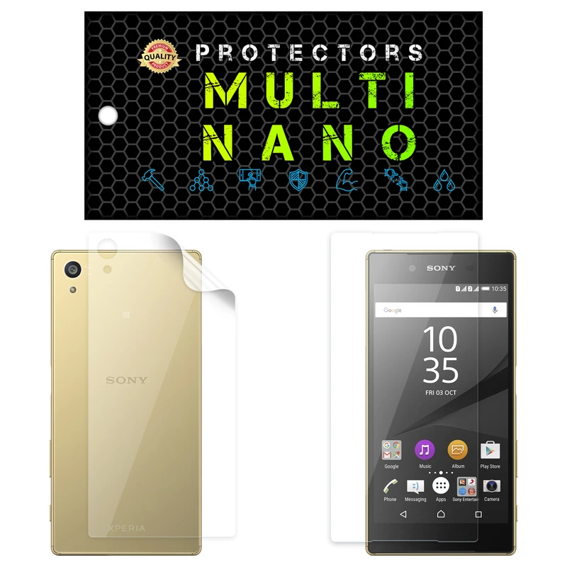 محافظ صفحه نمایش مولتی نانو مدل X-SFT مناسب برای گوشی موبایل سونی Xperia Z5 به همراه محافظ پشت گوشی