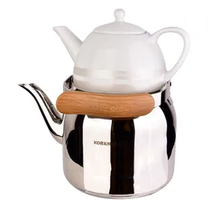 کتری و قوری کرکماز طرح Foresta کد 217 گنجایش کتری 3.5 لیتر گنجایش قوری 1 لیتر