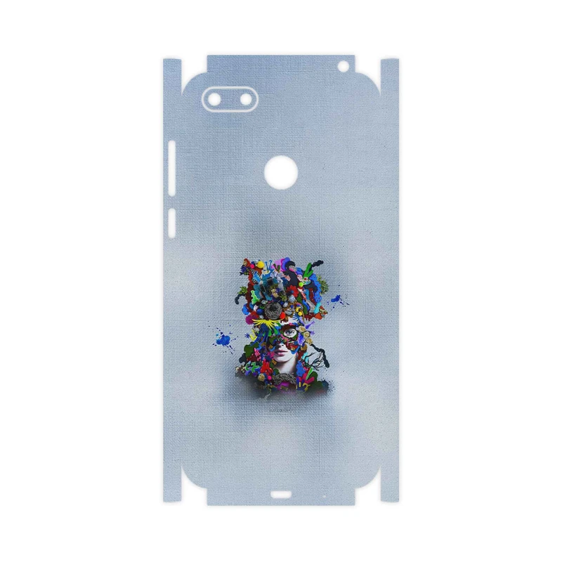 برچسب پوششی ماهوت مدل Collage of surreal Portrait of Women 4-FullSkin مناسب برای گوشی موبایل موتورولا Moto E6 Play