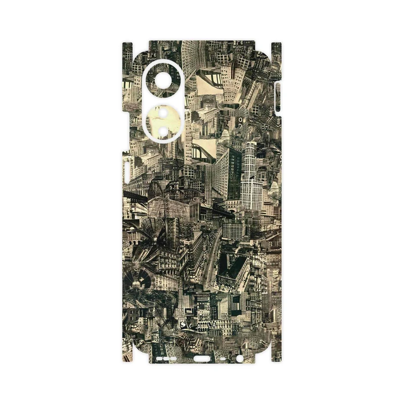 برچسب پوششی ماهوت مدل Collage of Skyscraper-FullSkin مناسب برای گوشی موبایل اپو A78 4G