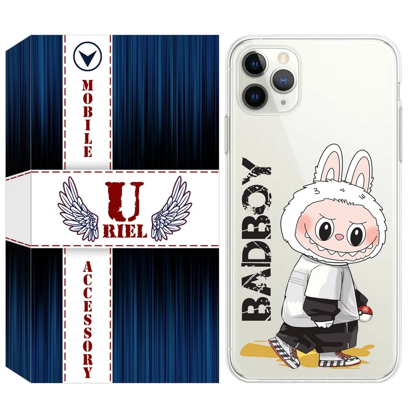 کاور یوریل مدل Clear کد 103 طرح لبوبو Labubu مناسب برای گوشی موبایل اپل iPhone 11 Pro Max