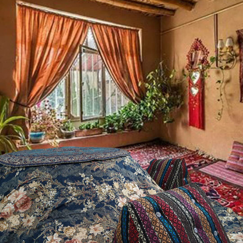 لحاف کرسی خانه سبز اسماعیلی مدل GL-Yalda سایز 350x350 سانتی متر لحاف کرسی خانه سبز اسماعیلی مدل GL-Yalda سایز 350x350 سانتی متر