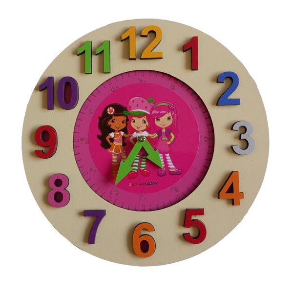 بازی آموزشی ساعت پازلی محصولات امید مدل دختر توت فرنگی کد F008