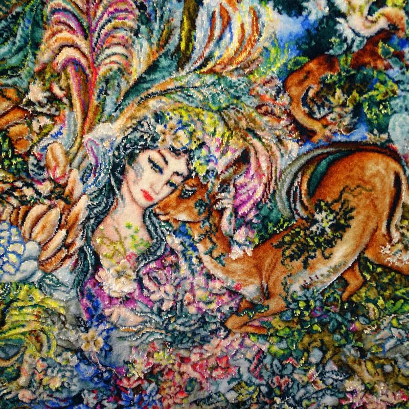 تابلو فرش دستباف مدل مینیاتور کد 3025