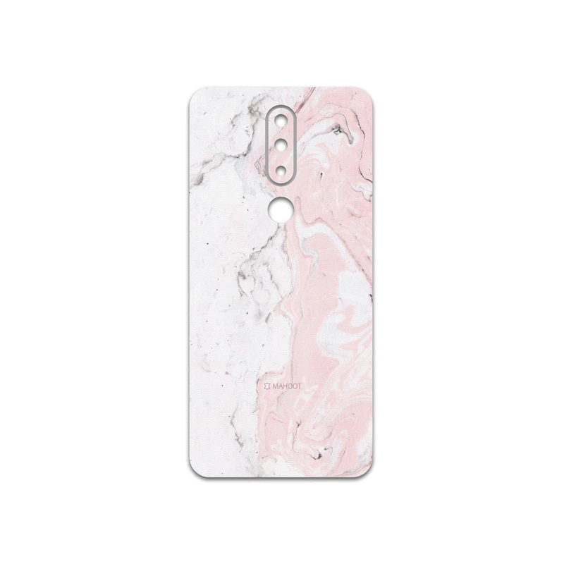 برچسب پوششی ماهوت مدل Blanco-Pink-Marble مناسب برای گوشی موبایل نوکیا 5.1 Plus