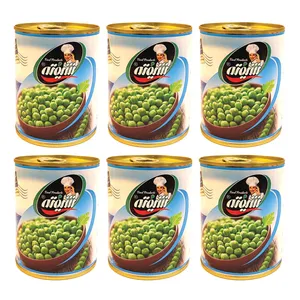 کنسرو نخود سبز شیفته - 370 گرم بسته 6 عددی