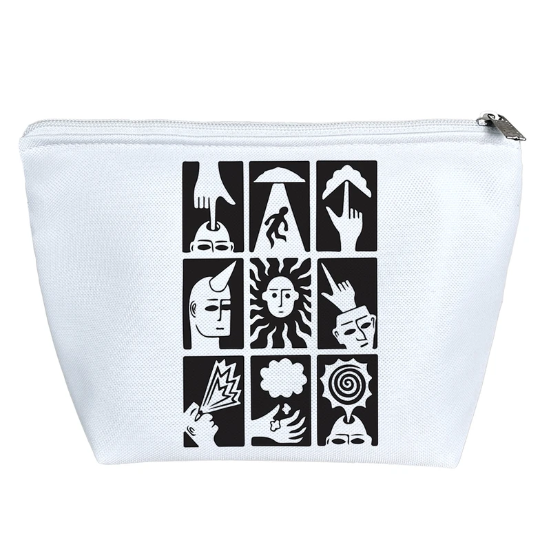 کیف لوازم آرایش دخترانه خندالو مدل طرح نگاره فضایی کد 8561