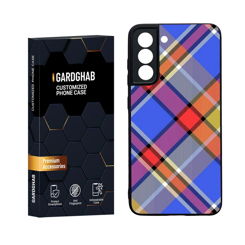   کاور گارد قاب مدل دور ژله ای پشت گلس ساده مناسب برای گوشی موبایل سامسونگ Galaxy S21 FE