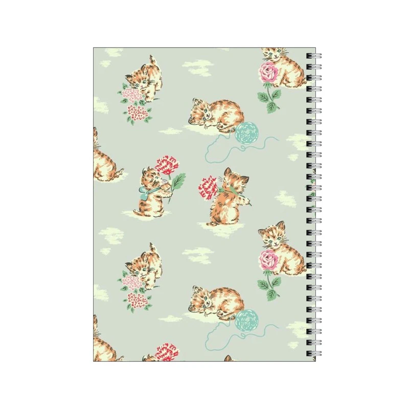 دفتر مشق 100 برگ بامبیلیپ طرح گربه ملوس و گوله کاموا کد 7673891