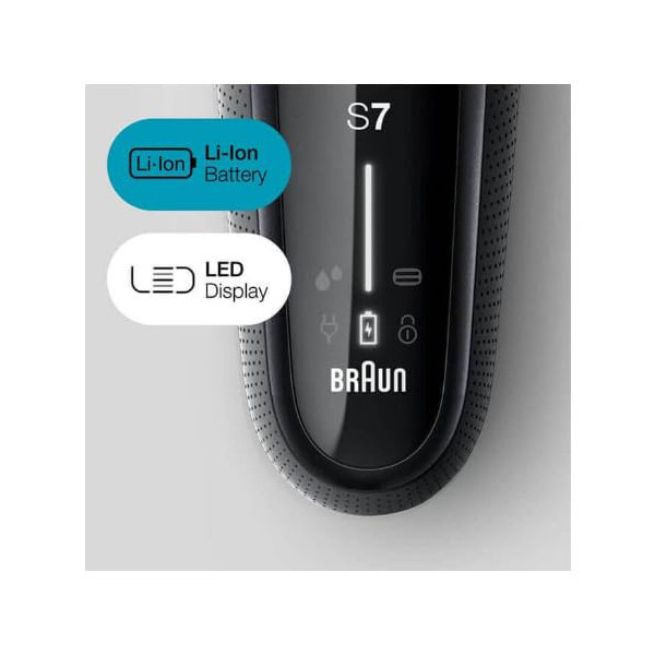 ماشین اصلاح موی صورت براون مدل 7075cc با تیغه‌های منعطف 360FLEX SYSTEM، تکنولوژی اسکن هوشمند مو، ضدآب، شارژ سریع 5 دقیقه‌ای، استیشن SmartCare چهار کاره، سری خط زن مجزا و شانه‌های 1 تا 7 میلی‌متر