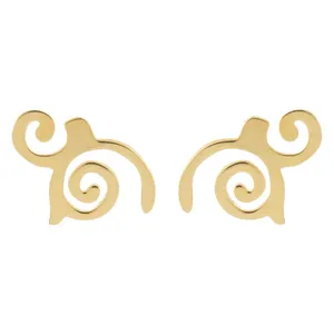 گوشواره طلا 18 عیار زنانه الن نار مدل 0692