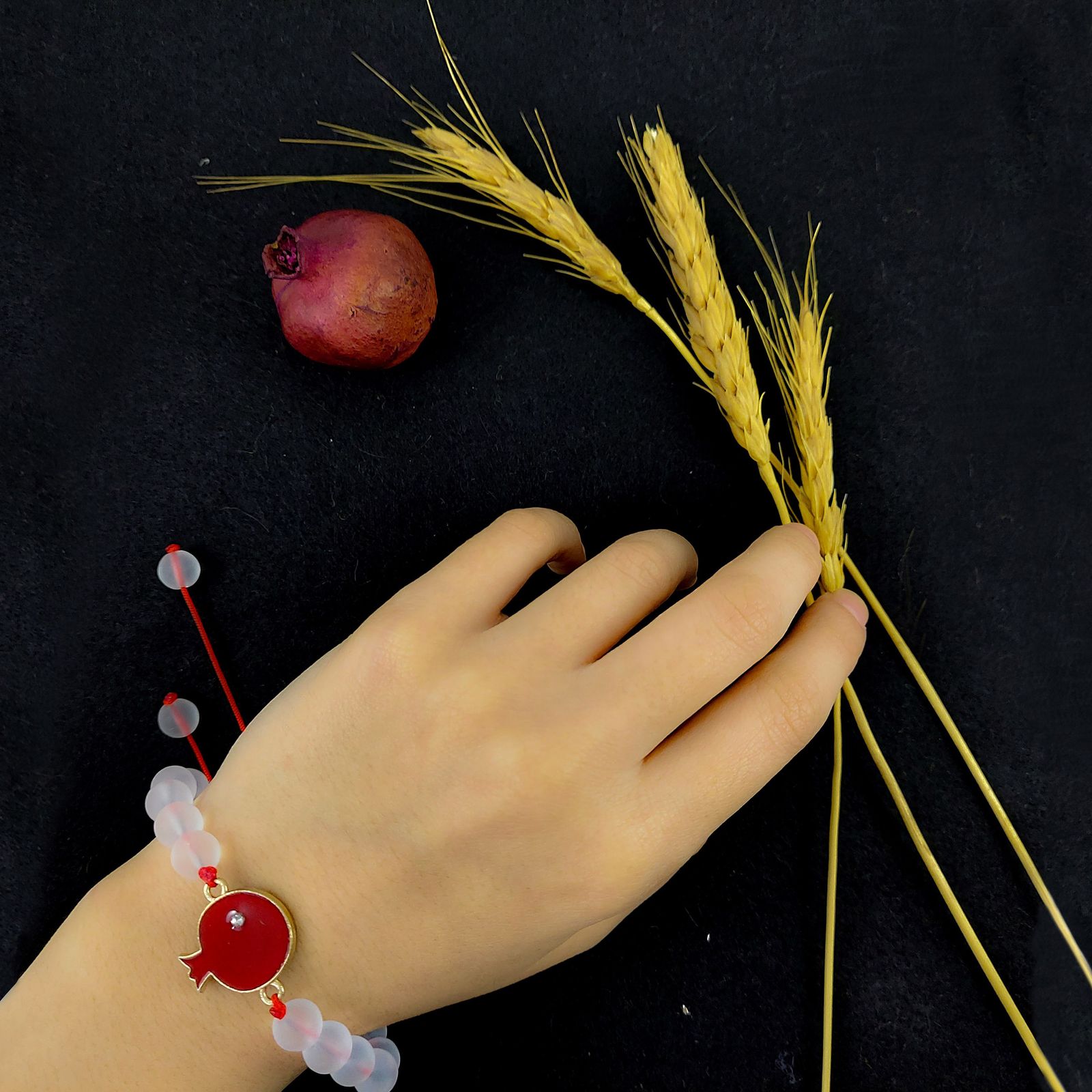 دستبند زنانه مدل انار طرح یلدا کد G1104 -  - 4
