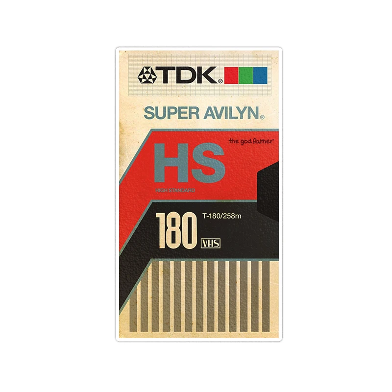    استیکر لپ تاپ ماسا دیزاین طرح VHS مدل STKA00281