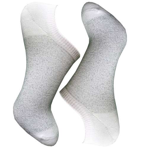 جوراب زنانه دکتر جوراب مدل زیرقوزکی پنبه لمه دار رنگ سفید