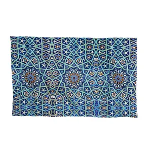 کاغذ کادو ترمه طراحان ایده مدل کاشی فیروزه کد 0527 بسته 10 عددی