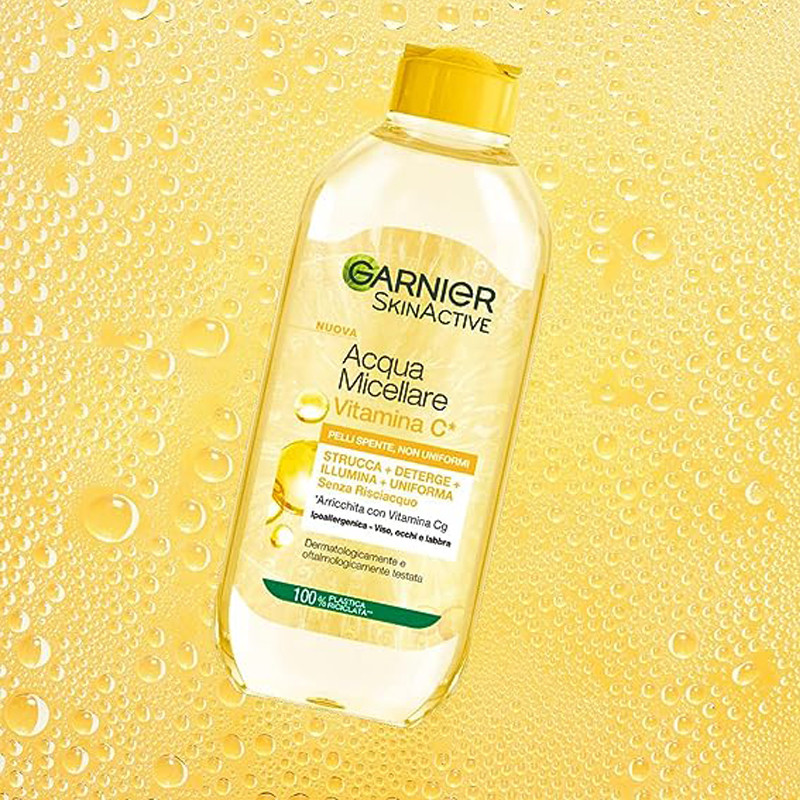 محلول پاک کننده آرایش صورت گارنیه مدل Skin Active Vitamin C حجم 400 میلی لیتر محلول پاک کننده آرایش صورت گارنیه مدل Skin Active Vitamin C حجم 400 میلی لیتر