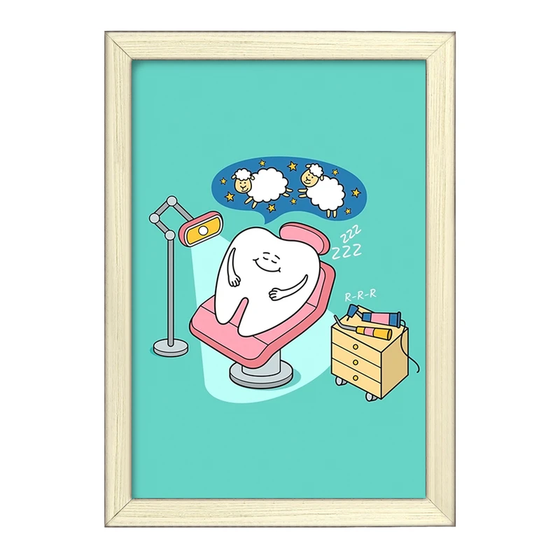 تابلو خندالو طرح دندان و دندانپزشکی کودکانه کد 27794