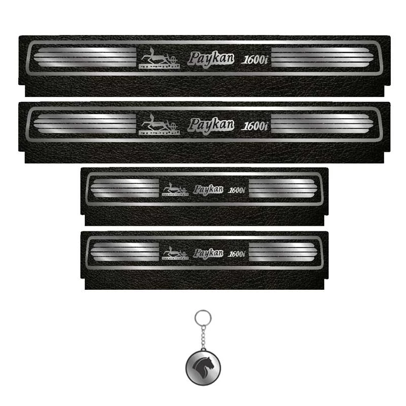 برچسب پارکابی خودرو لندمون کد LM104 MS مناسب برای پیکان مجموعه 4 عددی به همراه جا کلیدی