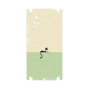 MAHOOT Minimal Internet Cat Icon-FullSkin Cover Sticker for Xiaomi Redmi Note 11 Pro Plus 5G  India