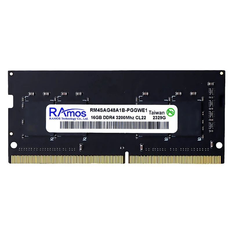 رم لپ تاپ DDR4 تک کاناله 3200 مگاهرتز CL22 راموس مدل RM4SAG ظرفیت 16گیگابایت
