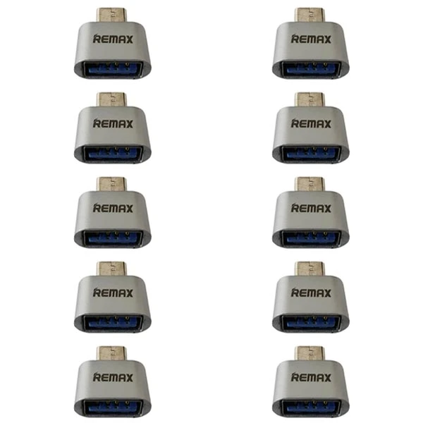 تبدیل OTG USB-C ریمکس مدل 247 بسته 10 عددی