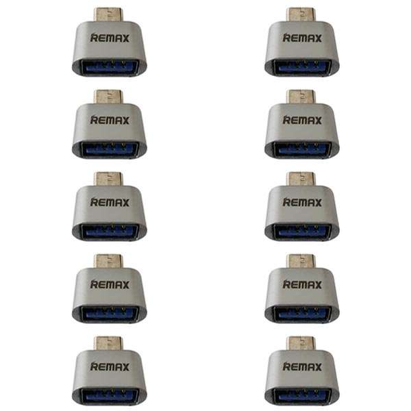 تبدیل OTG USB-C ریمکس مدل 247 بسته 10 عددی