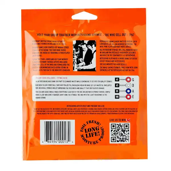 سیم گیتار باس روتوساند مدل RS66LC