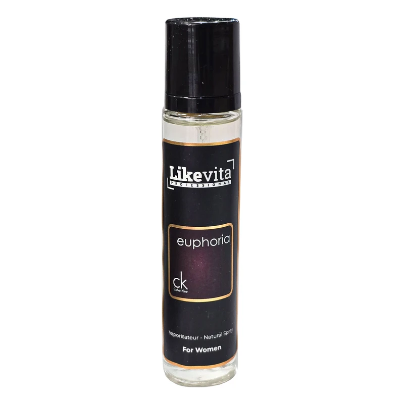 عطر جیبی زنانه لایک ویتا مدل ایفوریا با رایحه گرم و شیرین حجم 22 میلی‌لیتر