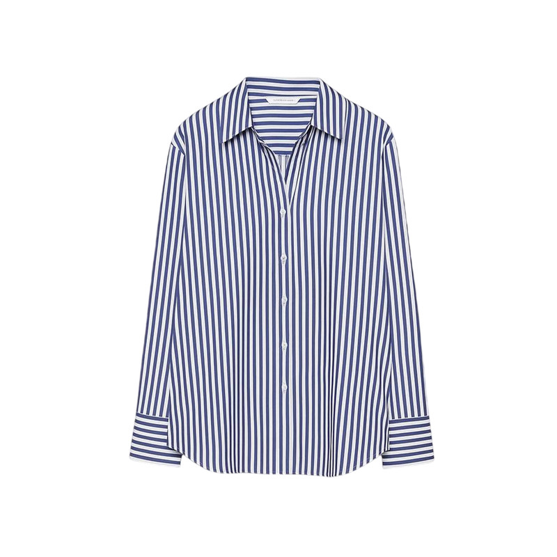 شومیز آستین بلند یقه برگردان زنانه استرادیواریوس مدل 10047