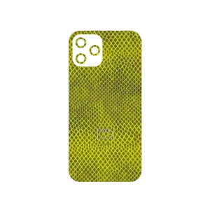 MAHOOT Yellow Snake Skin Cover Sticker for Apple iPhone 12 Pro